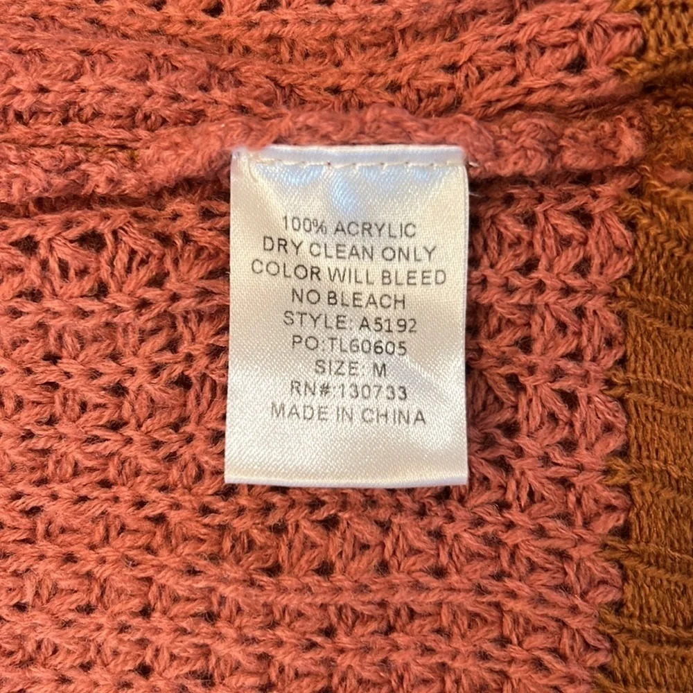 Umgee Knit Open Front Stripe Colorblock Sweater C… - image 7